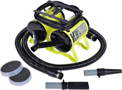 K9 III Dog Blow Dryer - High Power Grooming Dryer, Heavy Duty, 10' Hose, Deshedding, Yellow