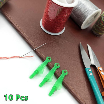 10 Pcs Fish Mouth Sewing Machine Needle Threader,2024 New Upgraded Automatic Sewing Needle Threader,Simple Needle Threader Tool,Quick Sewing Machine Cycle Simple Needle Threader Tool (Yellow)