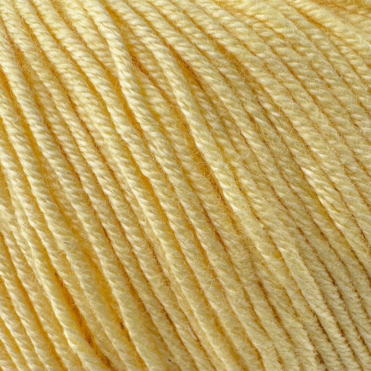 Cotton Hobby Yarn for Amigurumi Crochet & Knitting (Butter Yellow) | 1.76 oz (50g) / 180 yds, 60% Cotton 40% Acrylic Blend Yarn, Soft Lightweight Baby Yarn, Punch Needle Projects