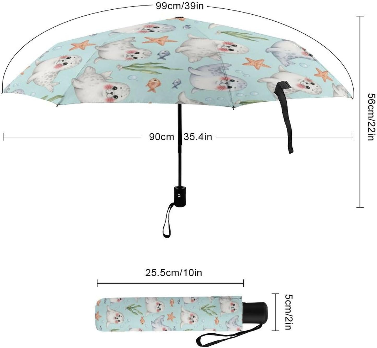 Windproof Rainproof Travel Auto Folding Umbrella Auto Open Close For Women Men, Golf Umbrellas Ergonomic Handle, Rain Wind Parasol For Business, Travels Summer Wedding