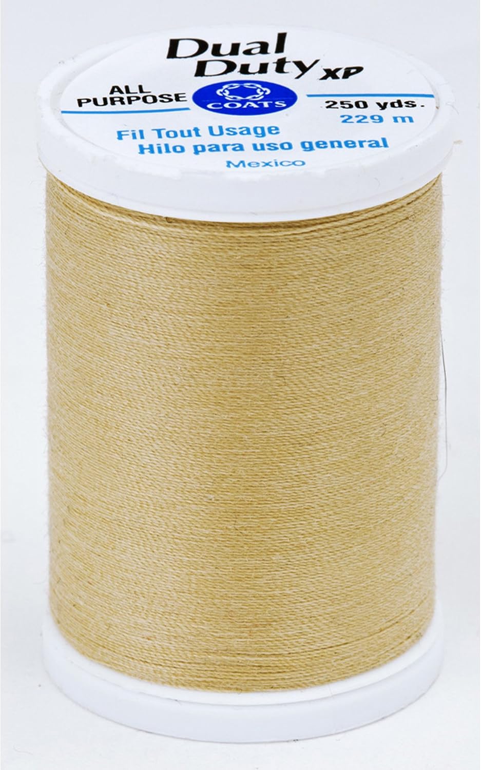 Coats Thread & Zippers Dual Duty XP General Purpose Thread, 250-Yard, Light Camel