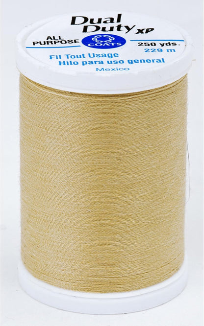 Coats Thread & Zippers Dual Duty XP General Purpose Thread, 250-Yard, Light Camel