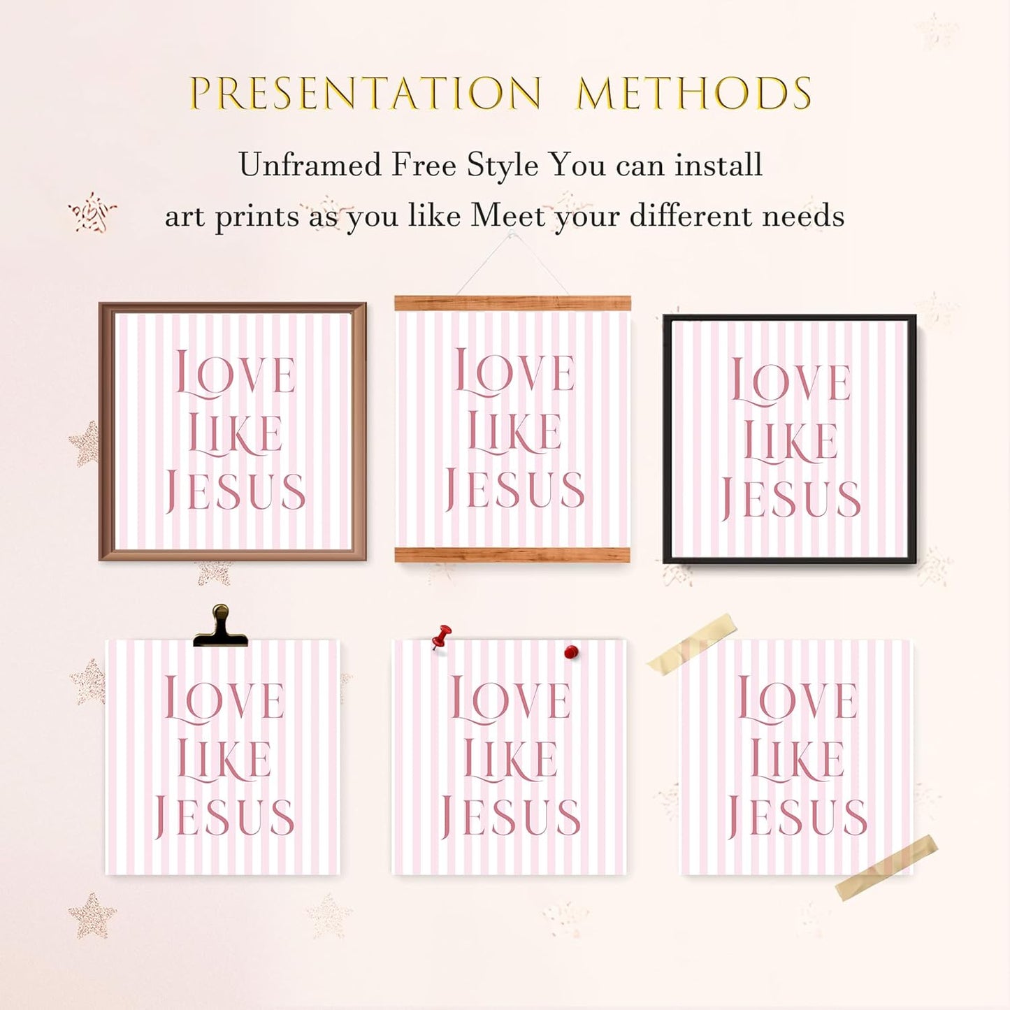 Coquette Yellow Bow Jesus Wall Art Decor Posters, Butter Yellow Bow Christian Room Bedroom Bathroom Dorm Wall Art Decor Aesthetic for College Teen Girls Gifts, Inspirational Bible Verses Bow Wall Decor, 10x8 Inch Set of 4 Bow Pictures(UNFRAMED)