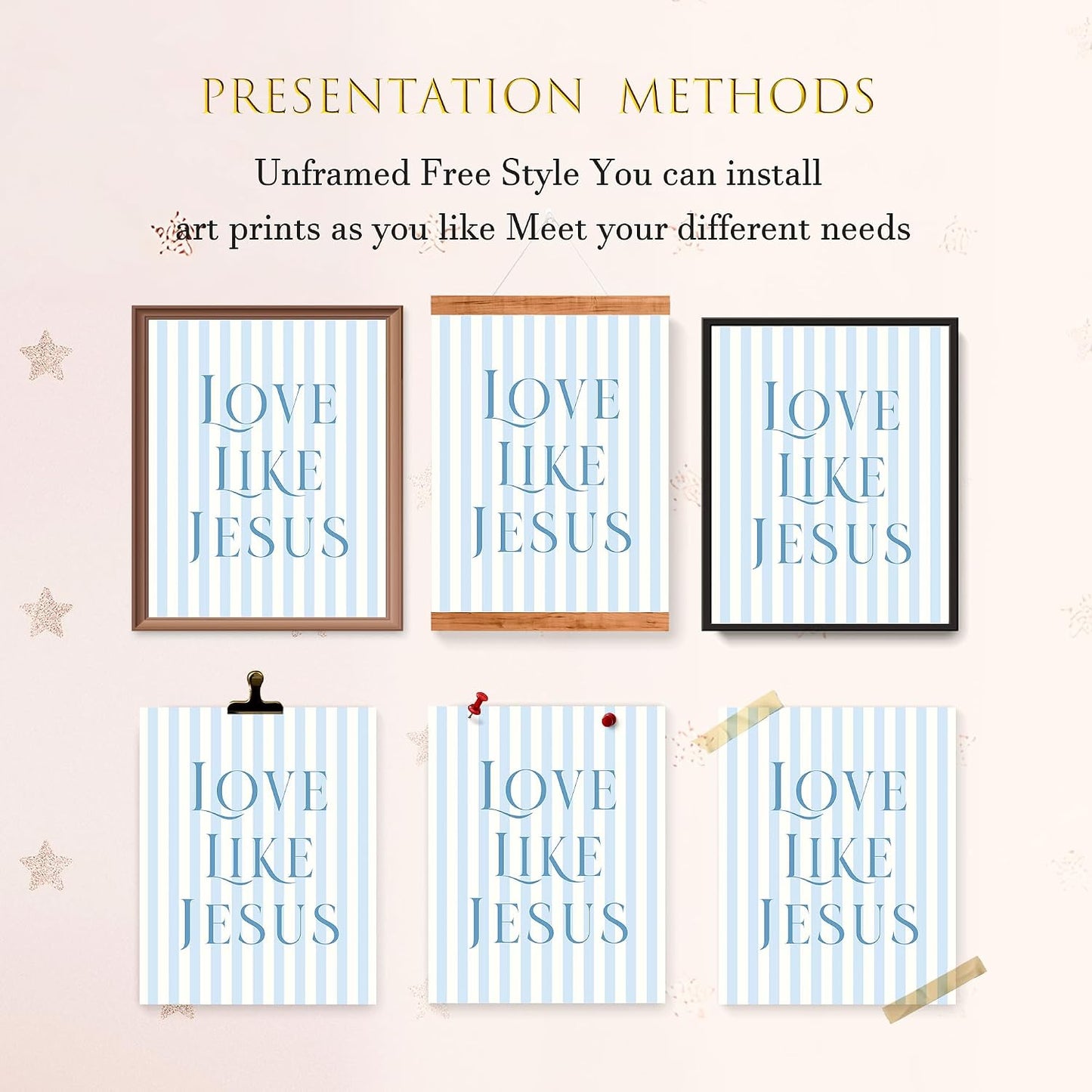 Coquette Yellow Bow Jesus Wall Art Decor Posters, Butter Yellow Bow Christian Room Bedroom Bathroom Dorm Wall Art Decor Aesthetic for College Teen Girls Gifts, Inspirational Bible Verses Bow Wall Decor, 10x8 Inch Set of 4 Bow Pictures(UNFRAMED)