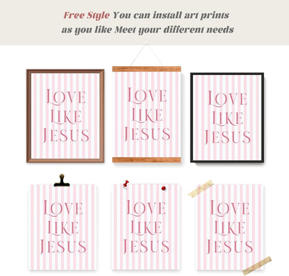 Coquette Yellow Bow Jesus Wall Art Decor Posters, Butter Yellow Bow Christian Room Bedroom Bathroom Dorm Wall Art Decor Aesthetic for College Teen Girls Gifts, Inspirational Bible Verses Bow Wall Decor, 10x8 Inch Set of 4 Bow Pictures(UNFRAMED)