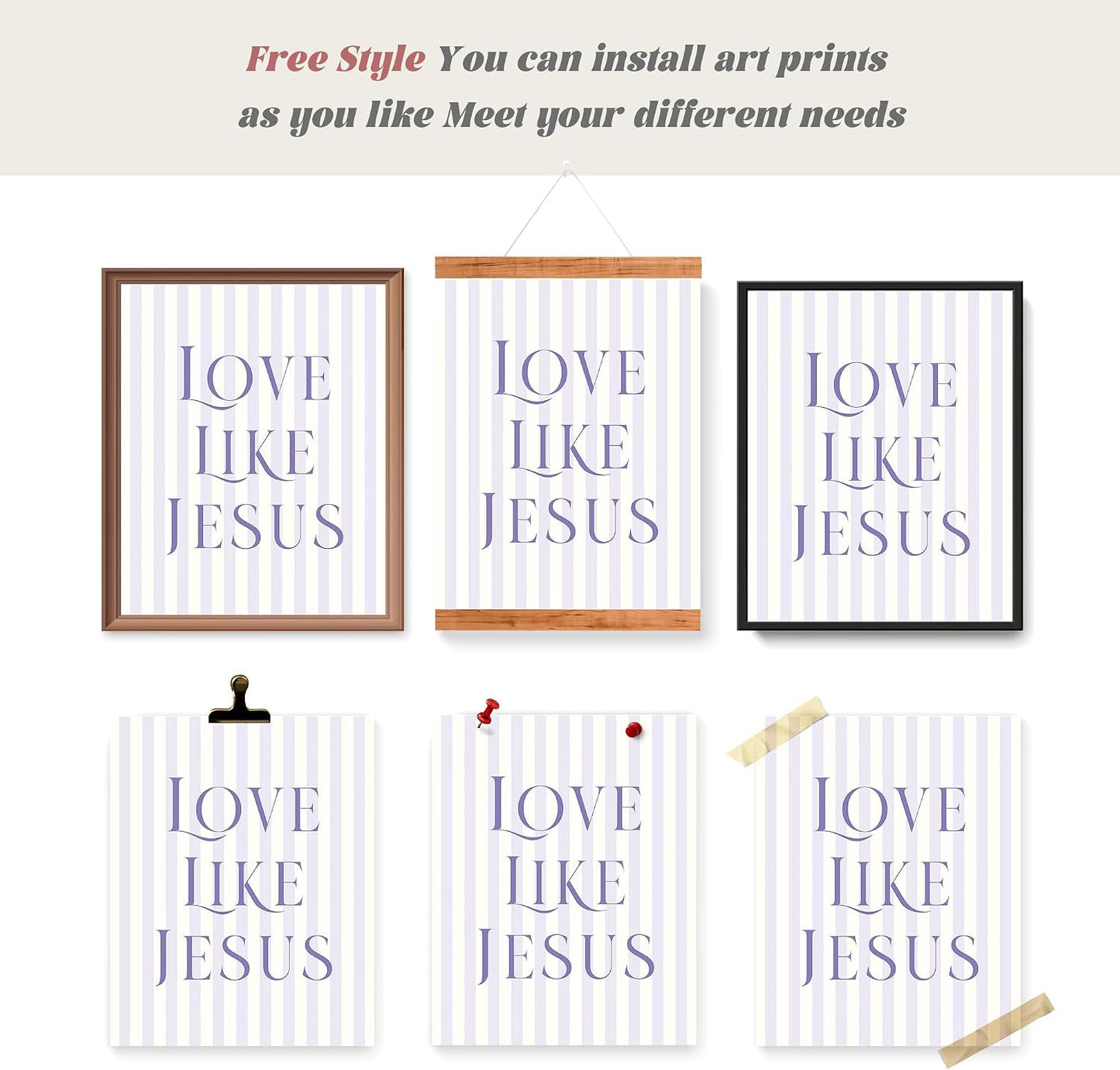 Coquette Yellow Bow Jesus Wall Art Decor Posters, Butter Yellow Bow Christian Room Bedroom Bathroom Dorm Wall Art Decor Aesthetic for College Teen Girls Gifts, Inspirational Bible Verses Bow Wall Decor, 10x8 Inch Set of 4 Bow Pictures(UNFRAMED)