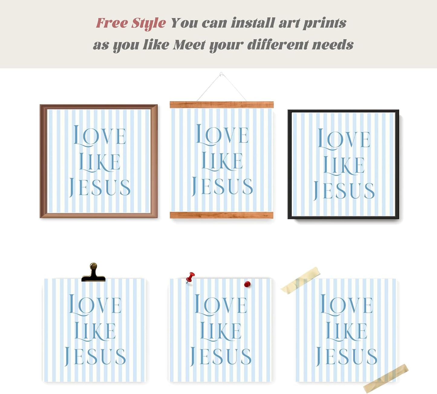 Coquette Yellow Bow Jesus Wall Art Decor Posters, Butter Yellow Bow Christian Room Bedroom Bathroom Dorm Wall Art Decor Aesthetic for College Teen Girls Gifts, Inspirational Bible Verses Bow Wall Decor, 10x8 Inch Set of 4 Bow Pictures(UNFRAMED)