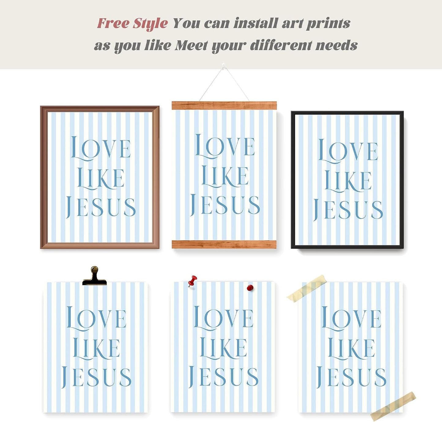 Coquette Yellow Bow Jesus Wall Art Decor Posters, Butter Yellow Bow Christian Room Bedroom Bathroom Dorm Wall Art Decor Aesthetic for College Teen Girls Gifts, Inspirational Bible Verses Bow Wall Decor, 10x8 Inch Set of 4 Bow Pictures(UNFRAMED)
