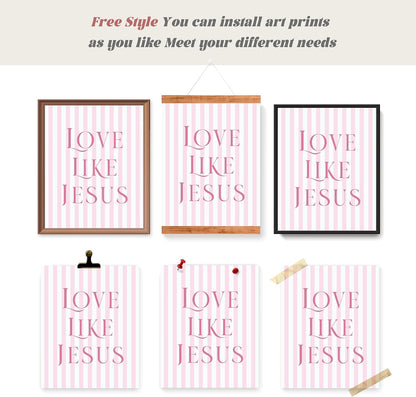 Coquette Yellow Bow Jesus Wall Art Decor Posters, Butter Yellow Bow Christian Room Bedroom Bathroom Dorm Wall Art Decor Aesthetic for College Teen Girls Gifts, Inspirational Bible Verses Bow Wall Decor, 10x8 Inch Set of 4 Bow Pictures(UNFRAMED)