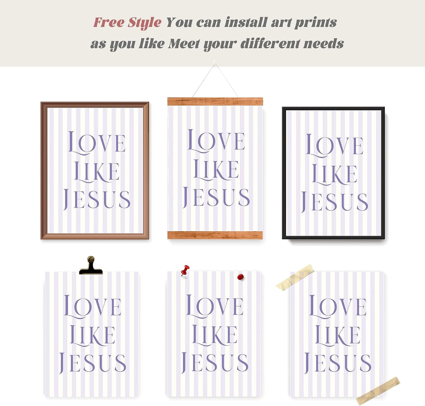 Coquette Yellow Bow Jesus Wall Art Decor Posters, Butter Yellow Bow Christian Room Bedroom Bathroom Dorm Wall Art Decor Aesthetic for College Teen Girls Gifts, Inspirational Bible Verses Bow Wall Decor, 10x8 Inch Set of 4 Bow Pictures(UNFRAMED)