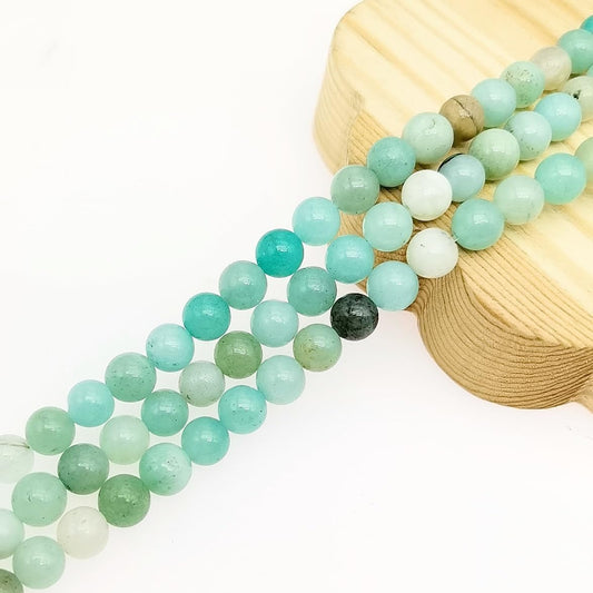 Natural Gemstone Yellow Jade Round Loose Beads for DIY Jewelry Making | 8mm Polished Smooth Stone Beads for Bracelet Necklace Jwelery Making Supplies