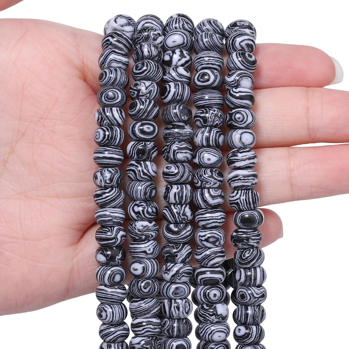 5x8mm Natural Green Lemon Jade Stone Rondelle Beads, 75PCS Spacer Round Loose Abacus Beads for Jewelry Making, Gemstone for Bracelet Necklace Earrings, Arts and Crafts