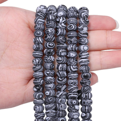 5x8mm Natural Green Lemon Jade Stone Rondelle Beads, 75PCS Spacer Round Loose Abacus Beads for Jewelry Making, Gemstone for Bracelet Necklace Earrings, Arts and Crafts