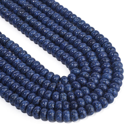 5x8mm Natural Green Lemon Jade Stone Rondelle Beads, 75PCS Spacer Round Loose Abacus Beads for Jewelry Making, Gemstone for Bracelet Necklace Earrings, Arts and Crafts