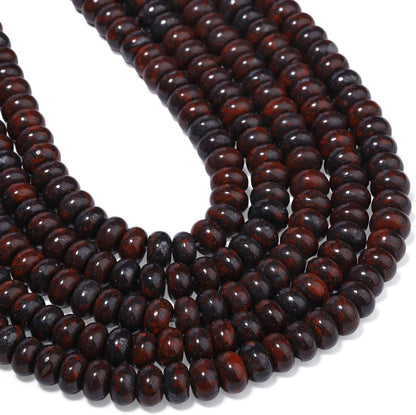 5x8mm Natural Green Lemon Jade Stone Rondelle Beads, 75PCS Spacer Round Loose Abacus Beads for Jewelry Making, Gemstone for Bracelet Necklace Earrings, Arts and Crafts