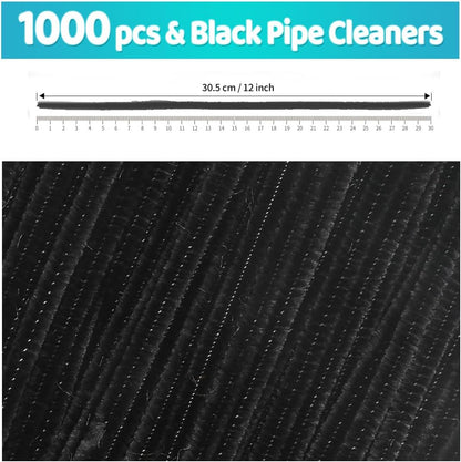 200pcs Yellow Pipe Cleaners, Chenille Stems, Pipe Cleaners for Crafts, Pipe Cleaner Crafts, Art and Craft Supplies.