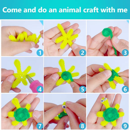 200pcs Yellow Pipe Cleaners, Chenille Stems, Pipe Cleaners for Crafts, Pipe Cleaner Crafts, Art and Craft Supplies.