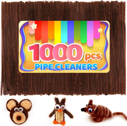 200pcs Yellow Pipe Cleaners, Chenille Stems, Pipe Cleaners for Crafts, Pipe Cleaner Crafts, Art and Craft Supplies.