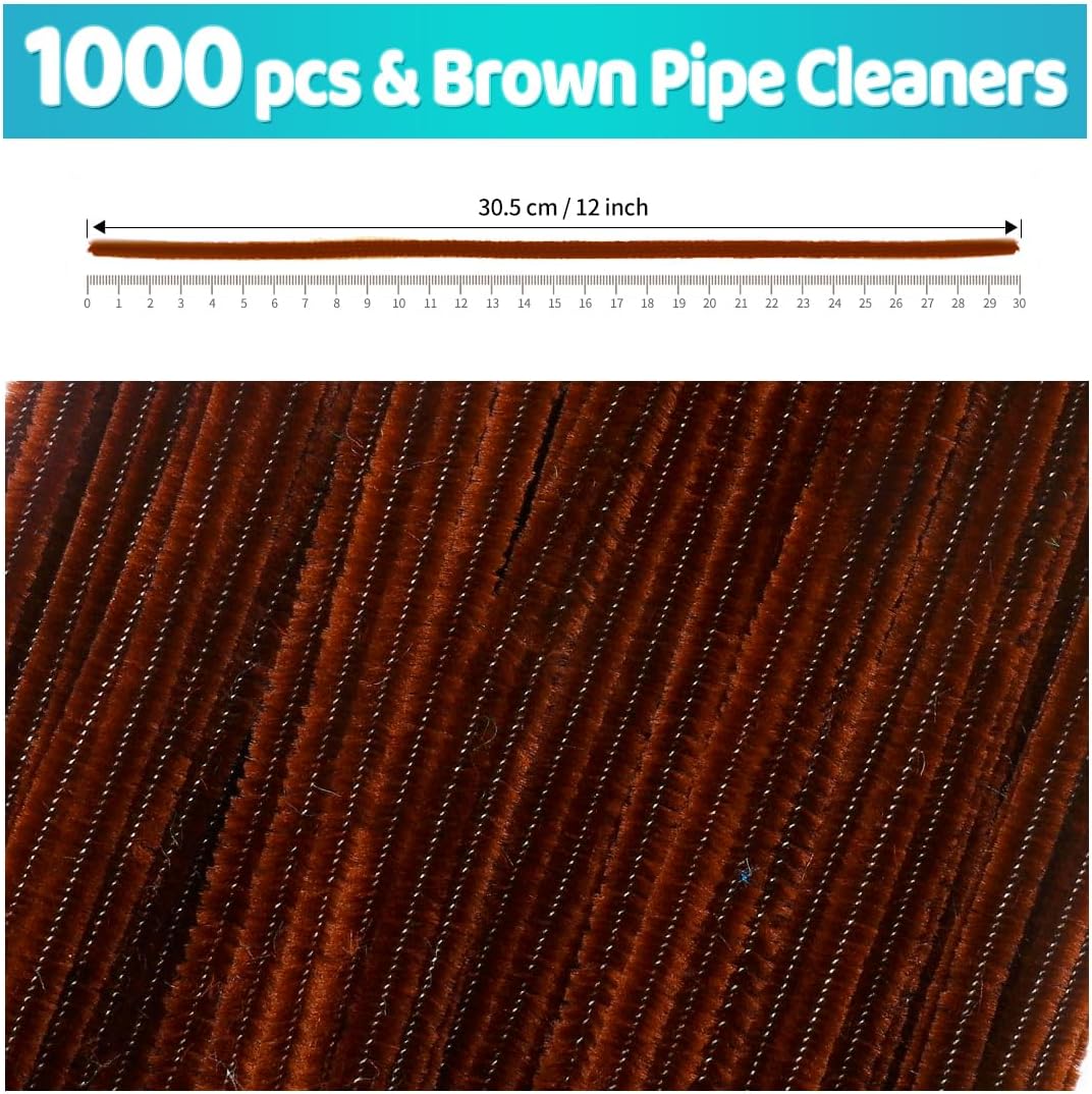 200pcs Yellow Pipe Cleaners, Chenille Stems, Pipe Cleaners for Crafts, Pipe Cleaner Crafts, Art and Craft Supplies.
