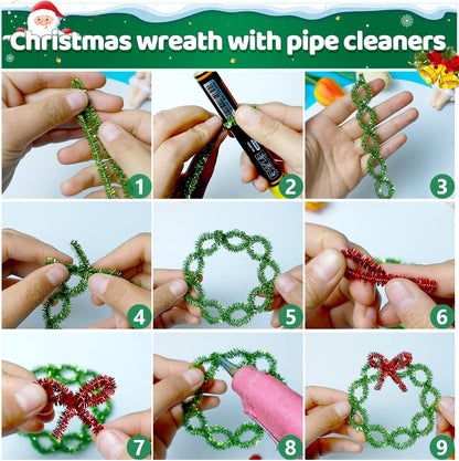 200pcs Yellow Pipe Cleaners, Chenille Stems, Pipe Cleaners for Crafts, Pipe Cleaner Crafts, Art and Craft Supplies.
