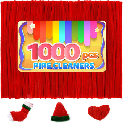 200pcs Yellow Pipe Cleaners, Chenille Stems, Pipe Cleaners for Crafts, Pipe Cleaner Crafts, Art and Craft Supplies.