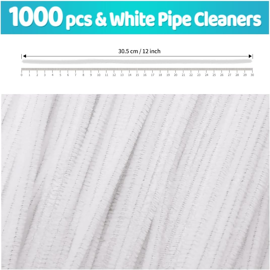 200pcs Yellow Pipe Cleaners, Chenille Stems, Pipe Cleaners for Crafts, Pipe Cleaner Crafts, Art and Craft Supplies.