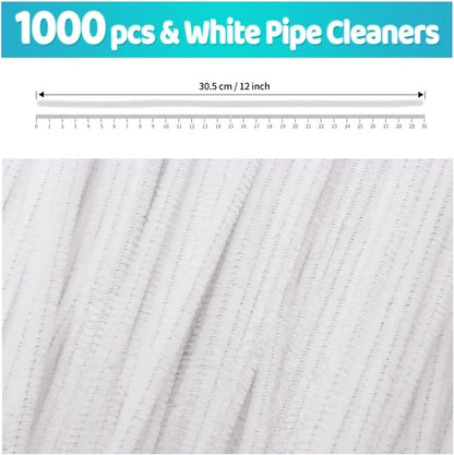 200pcs Yellow Pipe Cleaners, Chenille Stems, Pipe Cleaners for Crafts, Pipe Cleaner Crafts, Art and Craft Supplies.