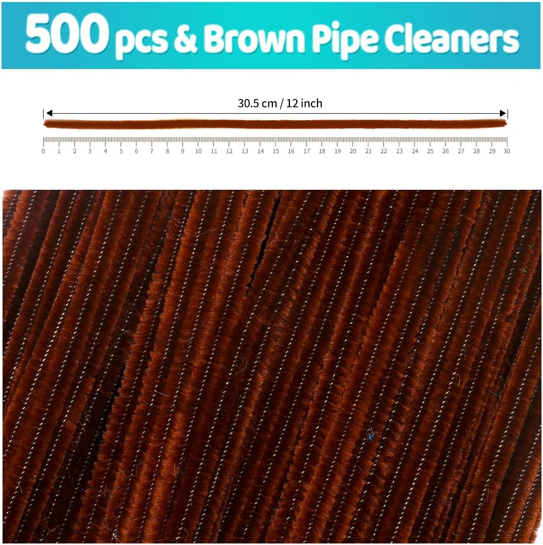 200pcs Yellow Pipe Cleaners, Chenille Stems, Pipe Cleaners for Crafts, Pipe Cleaner Crafts, Art and Craft Supplies.