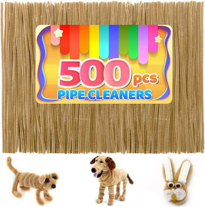 200pcs Yellow Pipe Cleaners, Chenille Stems, Pipe Cleaners for Crafts, Pipe Cleaner Crafts, Art and Craft Supplies.