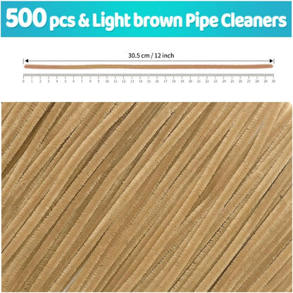 200pcs Yellow Pipe Cleaners, Chenille Stems, Pipe Cleaners for Crafts, Pipe Cleaner Crafts, Art and Craft Supplies.