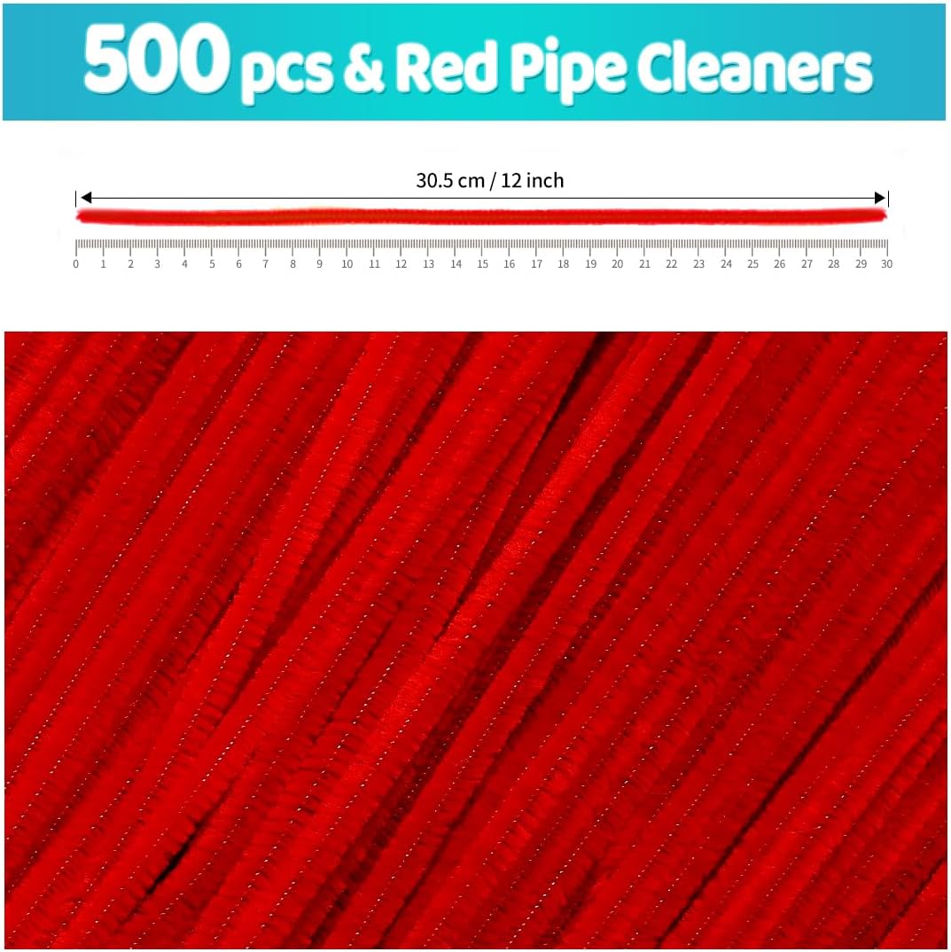 200pcs Yellow Pipe Cleaners, Chenille Stems, Pipe Cleaners for Crafts, Pipe Cleaner Crafts, Art and Craft Supplies.
