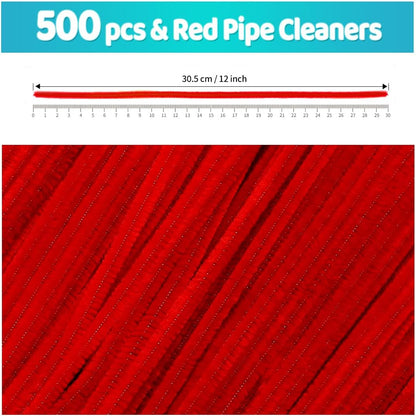 200pcs Yellow Pipe Cleaners, Chenille Stems, Pipe Cleaners for Crafts, Pipe Cleaner Crafts, Art and Craft Supplies.