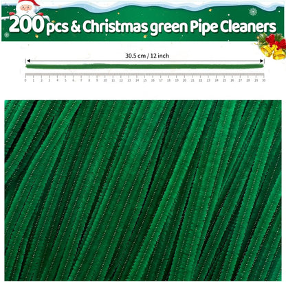 200pcs Yellow Pipe Cleaners, Chenille Stems, Pipe Cleaners for Crafts, Pipe Cleaner Crafts, Art and Craft Supplies.