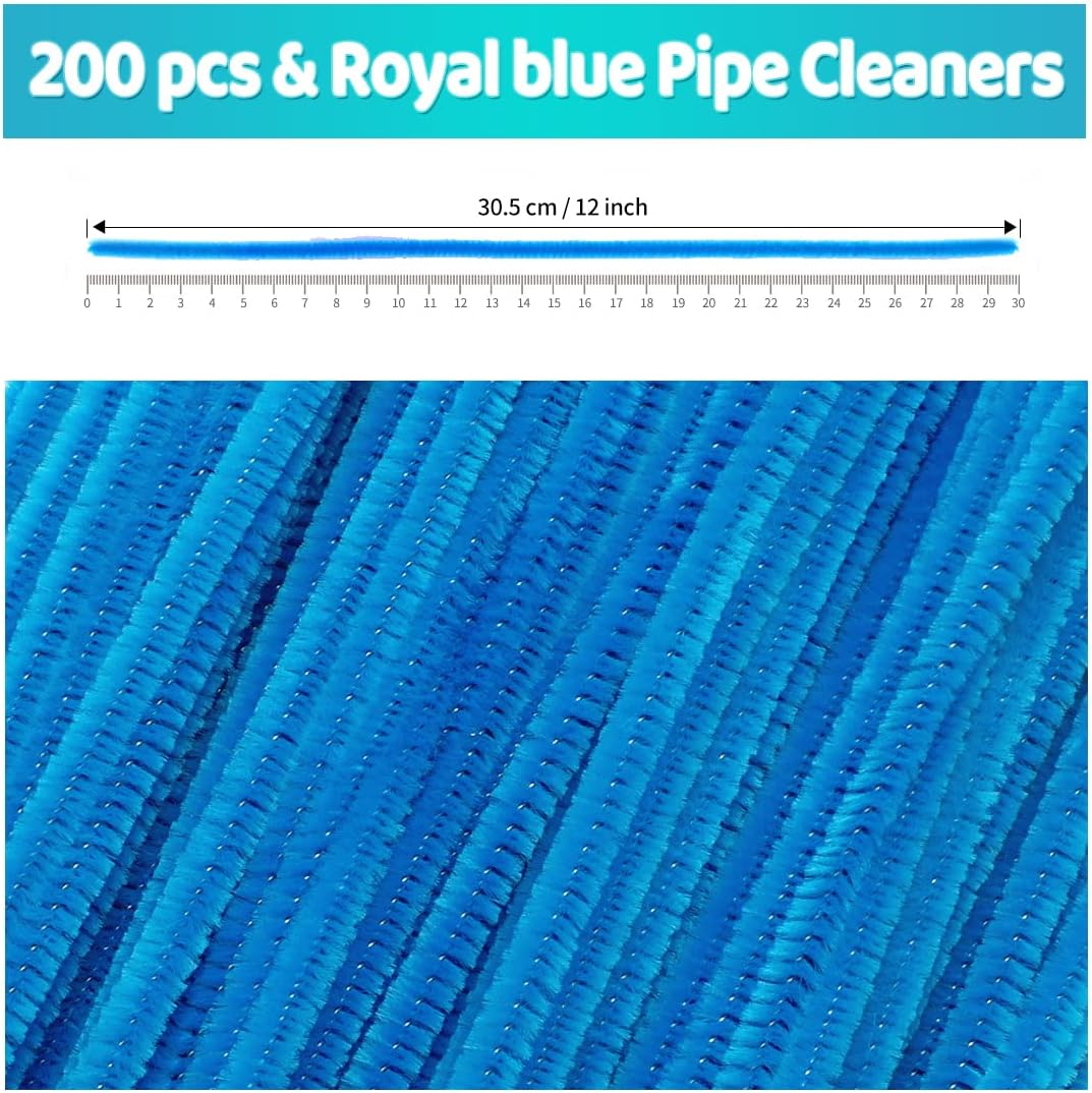 200pcs Yellow Pipe Cleaners, Chenille Stems, Pipe Cleaners for Crafts, Pipe Cleaner Crafts, Art and Craft Supplies.