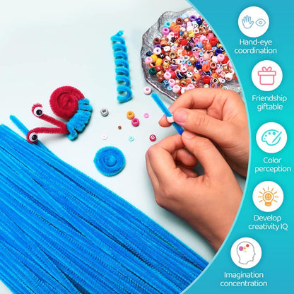 200pcs Yellow Pipe Cleaners, Chenille Stems, Pipe Cleaners for Crafts, Pipe Cleaner Crafts, Art and Craft Supplies.