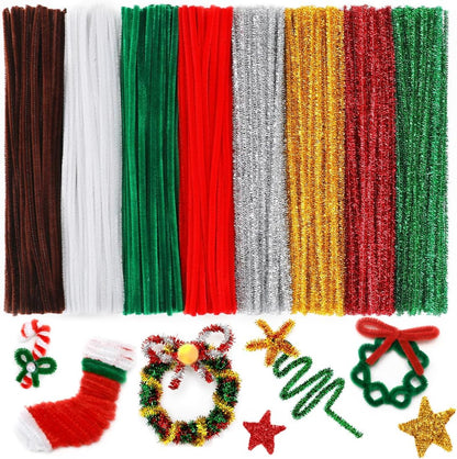 200pcs Yellow Pipe Cleaners, Chenille Stems, Pipe Cleaners for Crafts, Pipe Cleaner Crafts, Art and Craft Supplies.