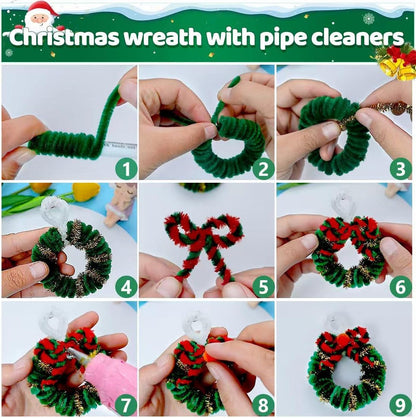 200pcs Yellow Pipe Cleaners, Chenille Stems, Pipe Cleaners for Crafts, Pipe Cleaner Crafts, Art and Craft Supplies.