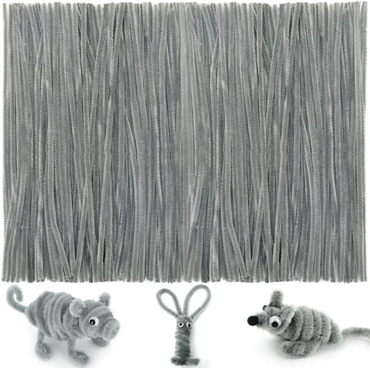 200pcs Yellow Pipe Cleaners, Chenille Stems, Pipe Cleaners for Crafts, Pipe Cleaner Crafts, Art and Craft Supplies.