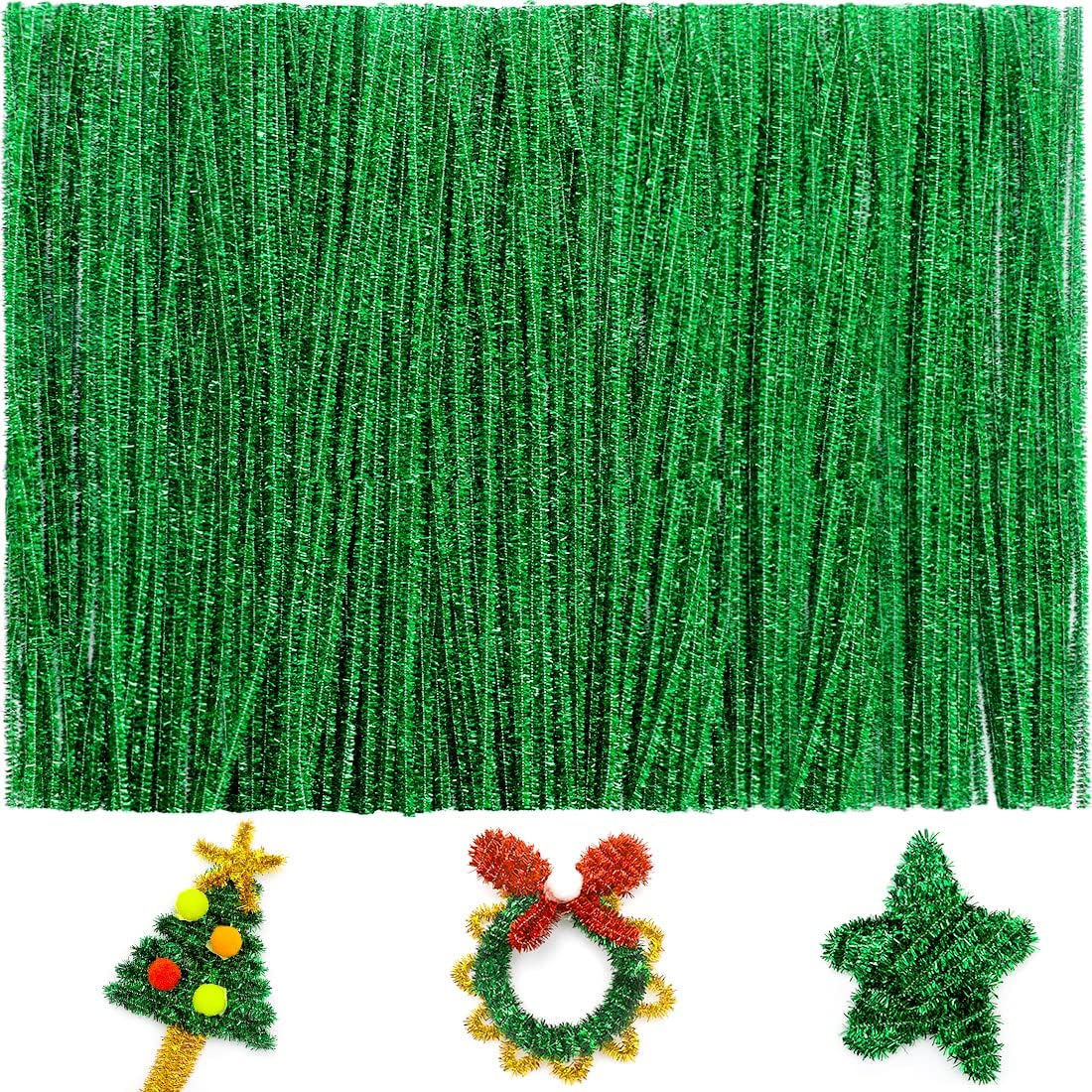 200pcs Yellow Pipe Cleaners, Chenille Stems, Pipe Cleaners for Crafts, Pipe Cleaner Crafts, Art and Craft Supplies.