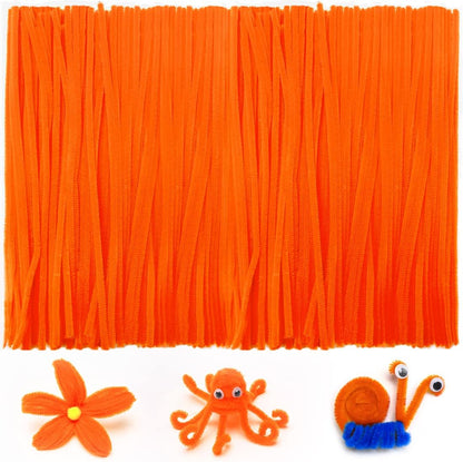 200pcs Yellow Pipe Cleaners, Chenille Stems, Pipe Cleaners for Crafts, Pipe Cleaner Crafts, Art and Craft Supplies.