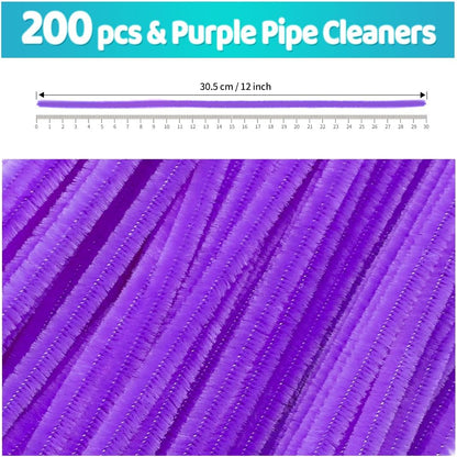 200pcs Yellow Pipe Cleaners, Chenille Stems, Pipe Cleaners for Crafts, Pipe Cleaner Crafts, Art and Craft Supplies.