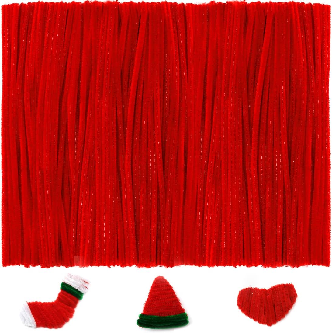 200pcs Yellow Pipe Cleaners, Chenille Stems, Pipe Cleaners for Crafts, Pipe Cleaner Crafts, Art and Craft Supplies.