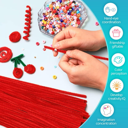 200pcs Yellow Pipe Cleaners, Chenille Stems, Pipe Cleaners for Crafts, Pipe Cleaner Crafts, Art and Craft Supplies.