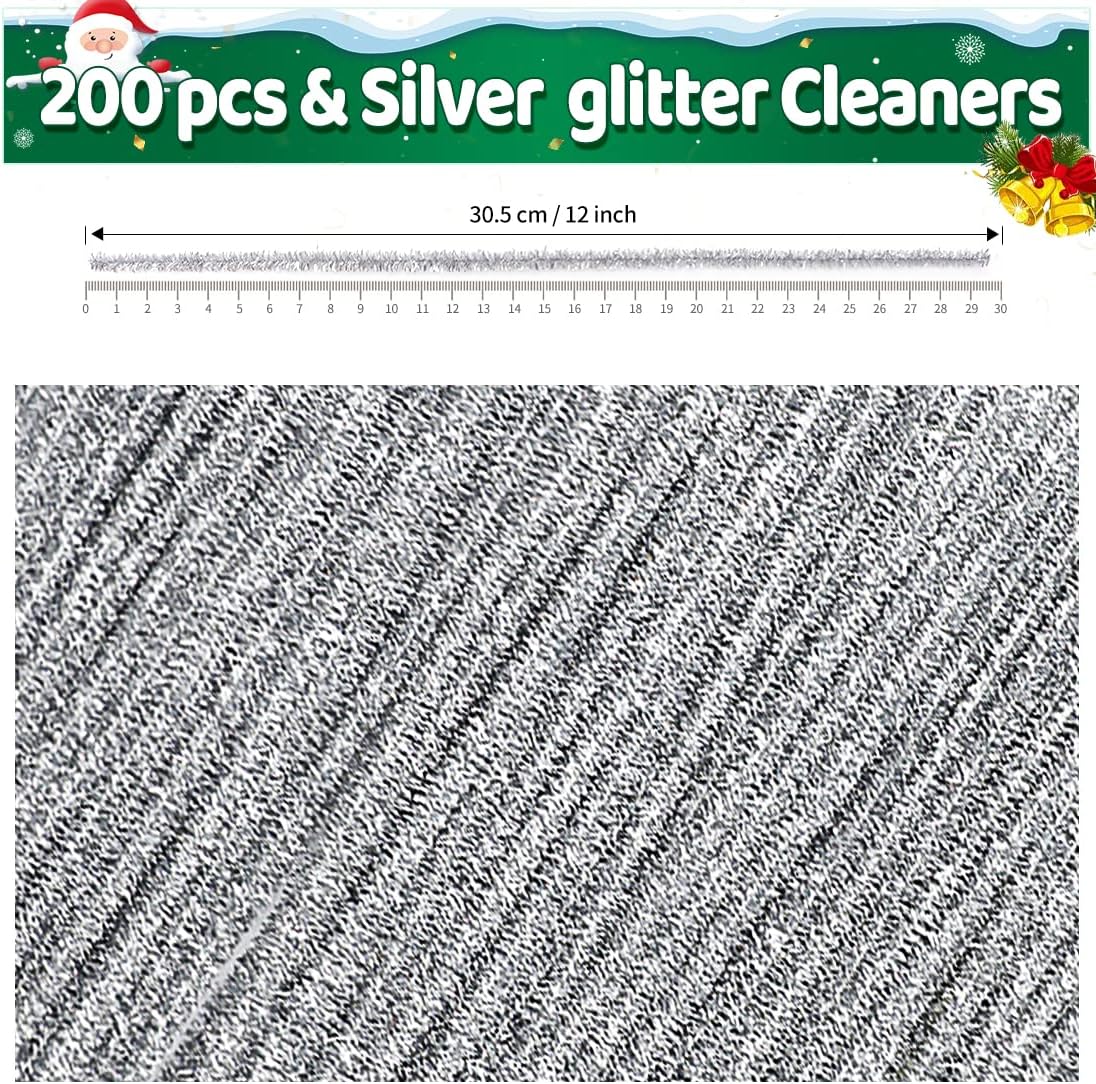 200pcs Yellow Pipe Cleaners, Chenille Stems, Pipe Cleaners for Crafts, Pipe Cleaner Crafts, Art and Craft Supplies.