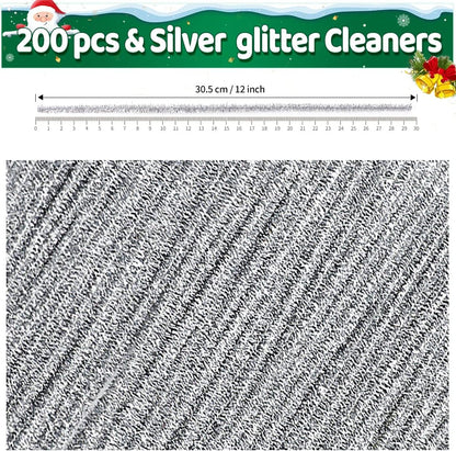200pcs Yellow Pipe Cleaners, Chenille Stems, Pipe Cleaners for Crafts, Pipe Cleaner Crafts, Art and Craft Supplies.