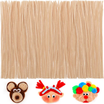 200pcs Yellow Pipe Cleaners, Chenille Stems, Pipe Cleaners for Crafts, Pipe Cleaner Crafts, Art and Craft Supplies.