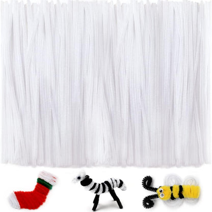 200pcs Yellow Pipe Cleaners, Chenille Stems, Pipe Cleaners for Crafts, Pipe Cleaner Crafts, Art and Craft Supplies.