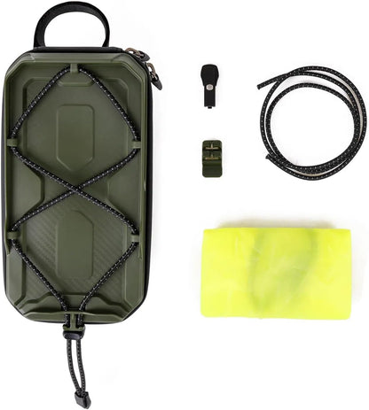WILD MAN Bicycle Front Frame Bag Bike Bags for Cycling Waterproof Tube Bag Phone Holder Mount Cycling Pouch Compatible with Phones Under 6.8”(GX200,Yellow)