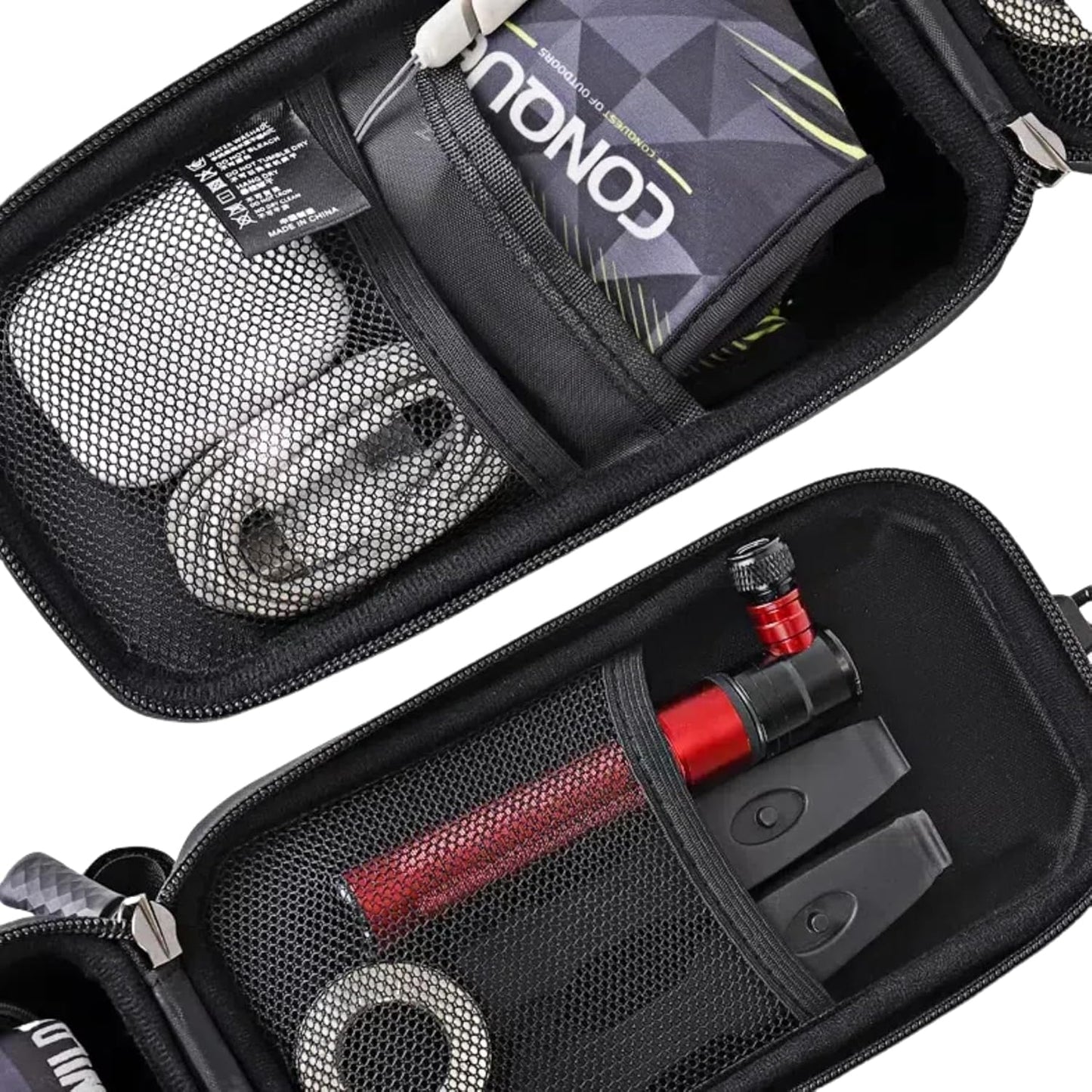 WILD MAN Bicycle Front Frame Bag Bike Bags for Cycling Waterproof Tube Bag Phone Holder Mount Cycling Pouch Compatible with Phones Under 6.8”(GX200,Yellow)
