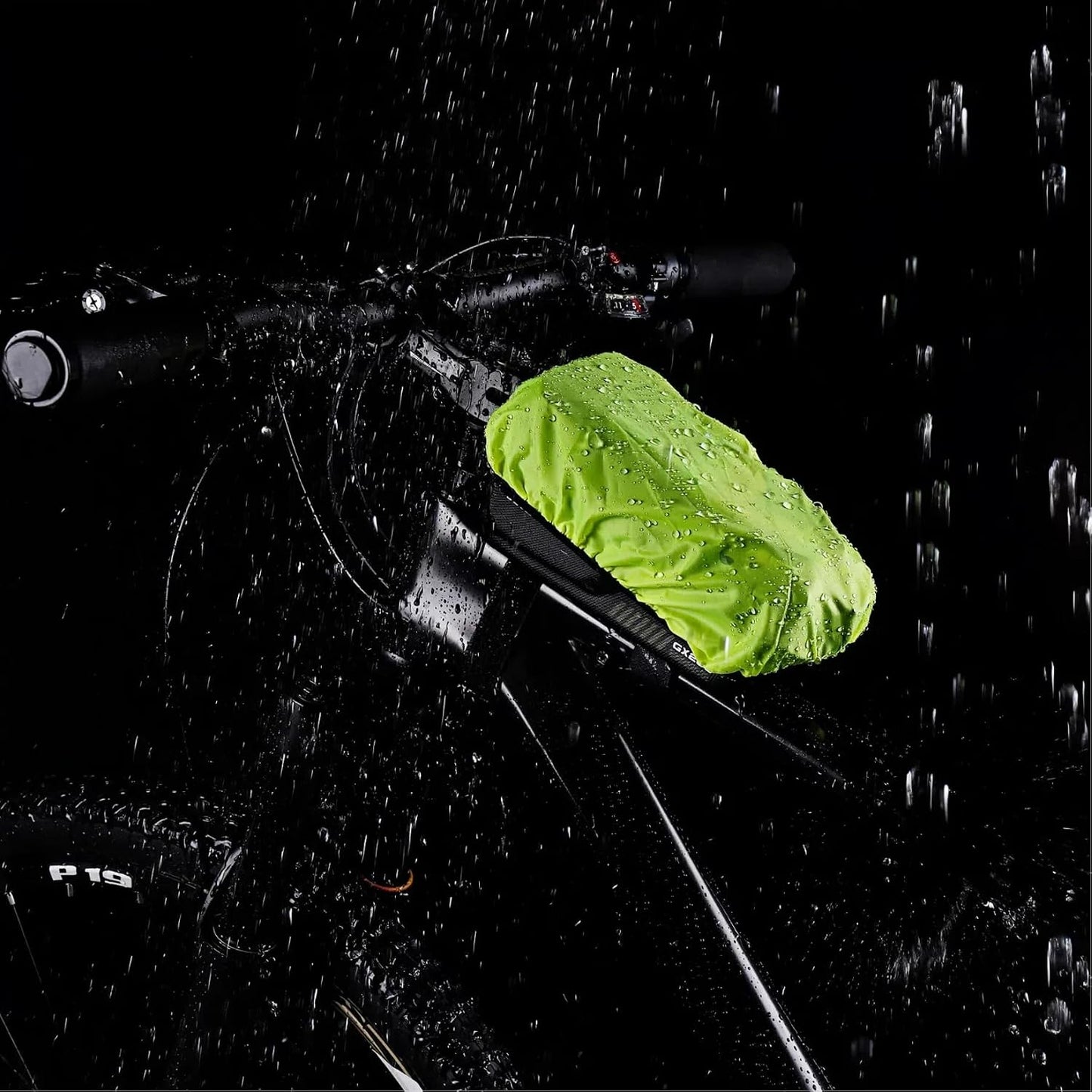 WILD MAN Bicycle Front Frame Bag Bike Bags for Cycling Waterproof Tube Bag Phone Holder Mount Cycling Pouch Compatible with Phones Under 6.8”(GX200,Yellow)